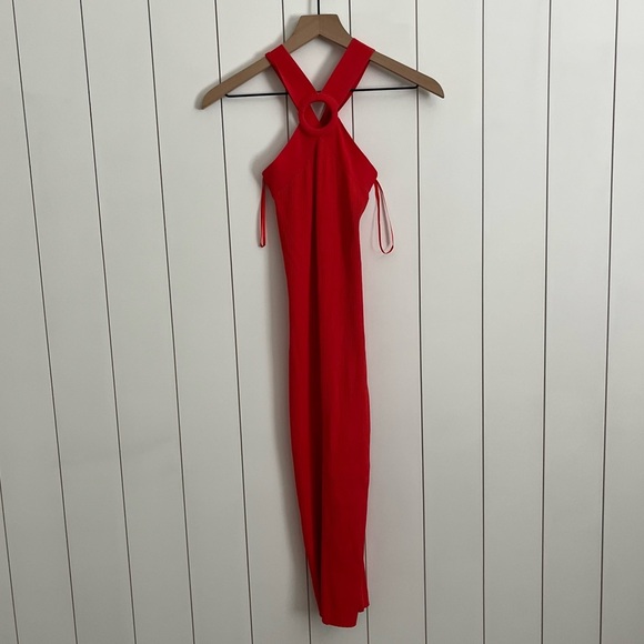 Ted Baker Sionna Ribbed Halter Dress - Picture 3 of 5